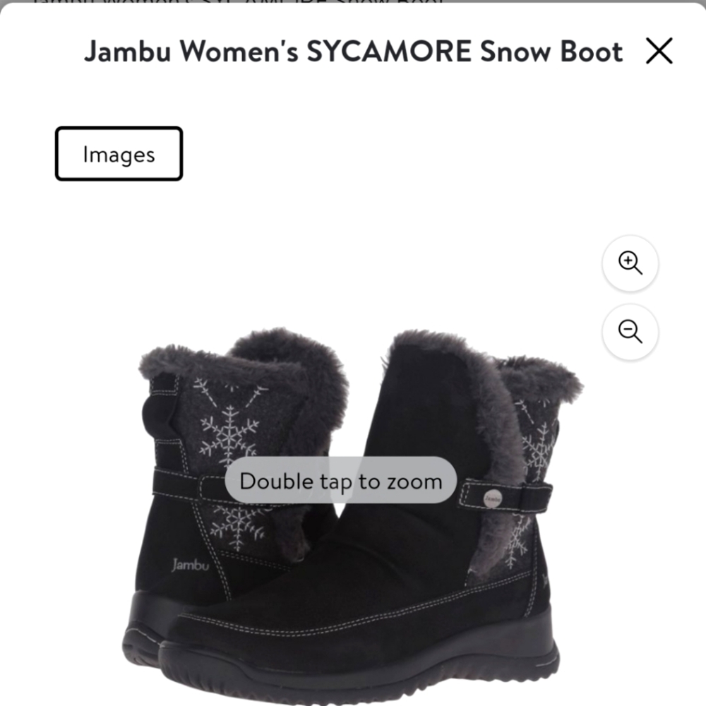 Jambu Sycamore Women Black Boot size 7